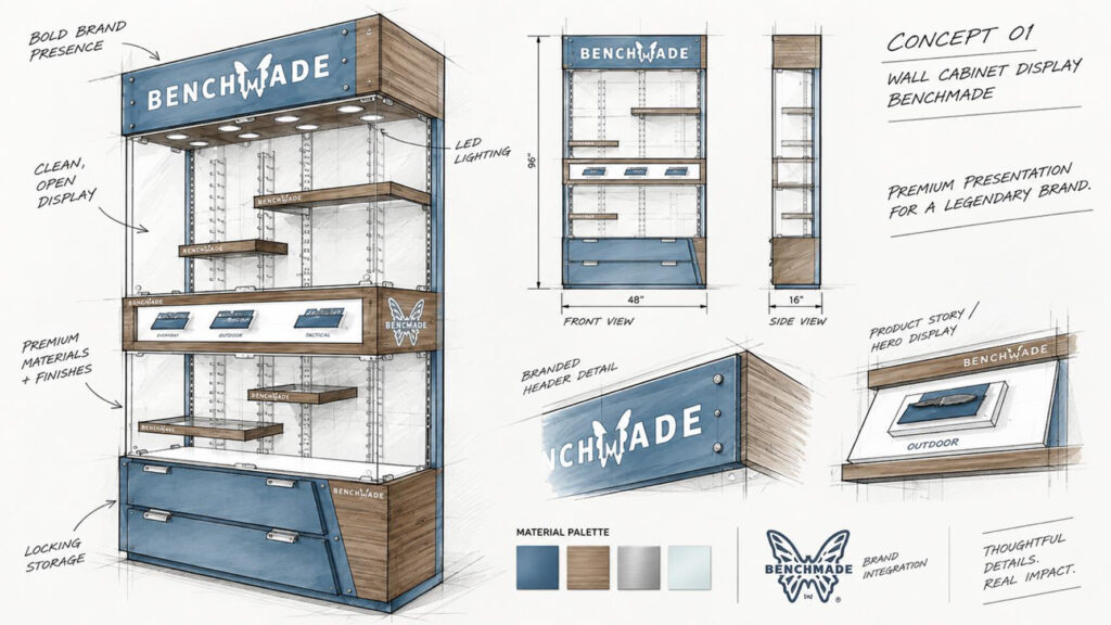 Benchmade Case Study Drawing